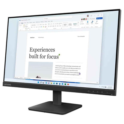 Lenovo L24-4e Monitor – 24″ IPS FHD Display, 100Hz, 4ms, Ultra-Slim Bezel 4ms Response Time, 16.7M Color Support