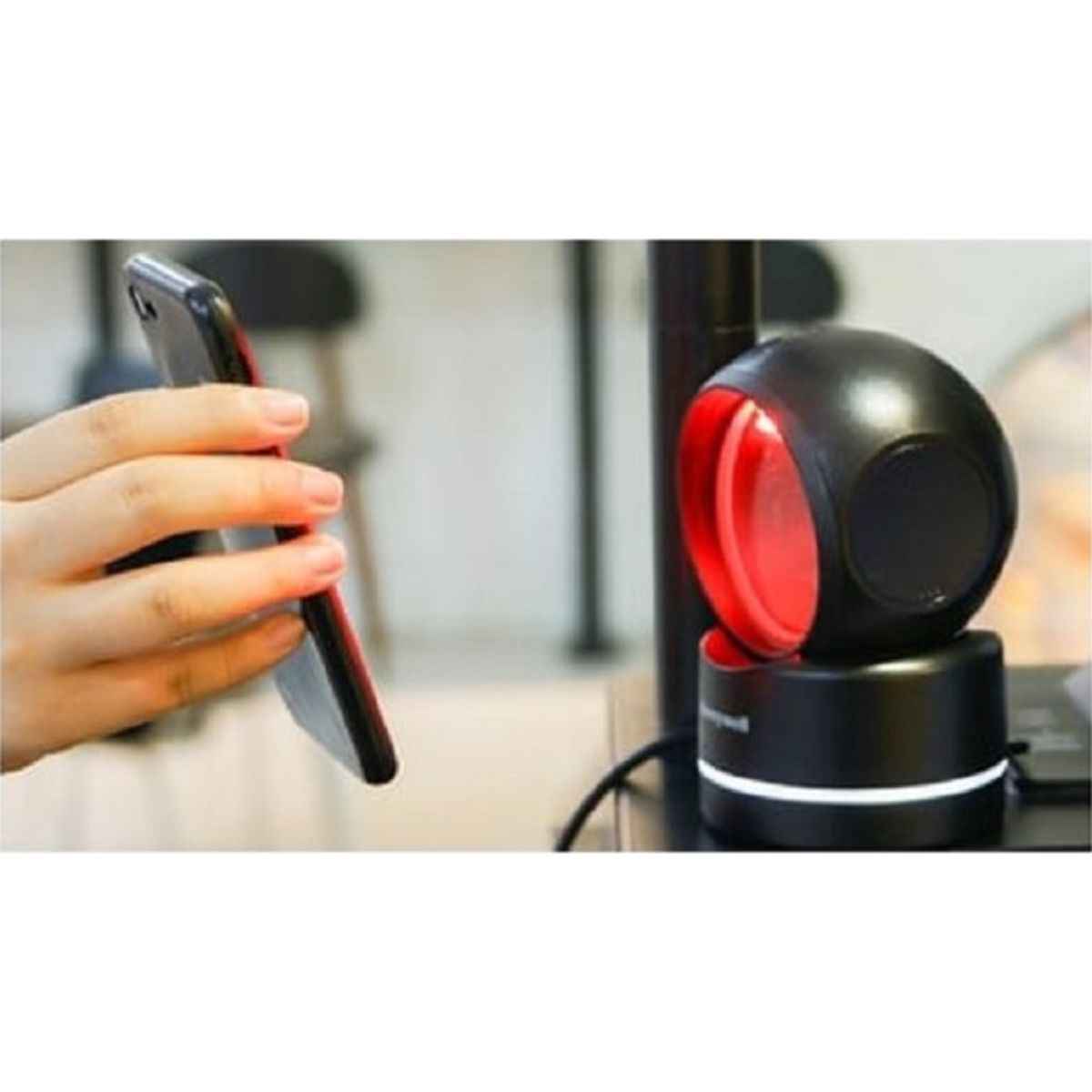 Honeywell Orbit HF680 Hands Free Barcode Scanner, 1D & 2D Scanner Capabilities, 1280 800 Pixels Scan Pattern, 2.7m Cable Length, USB Wired Connectivity, Black | HF680-R12-2USB