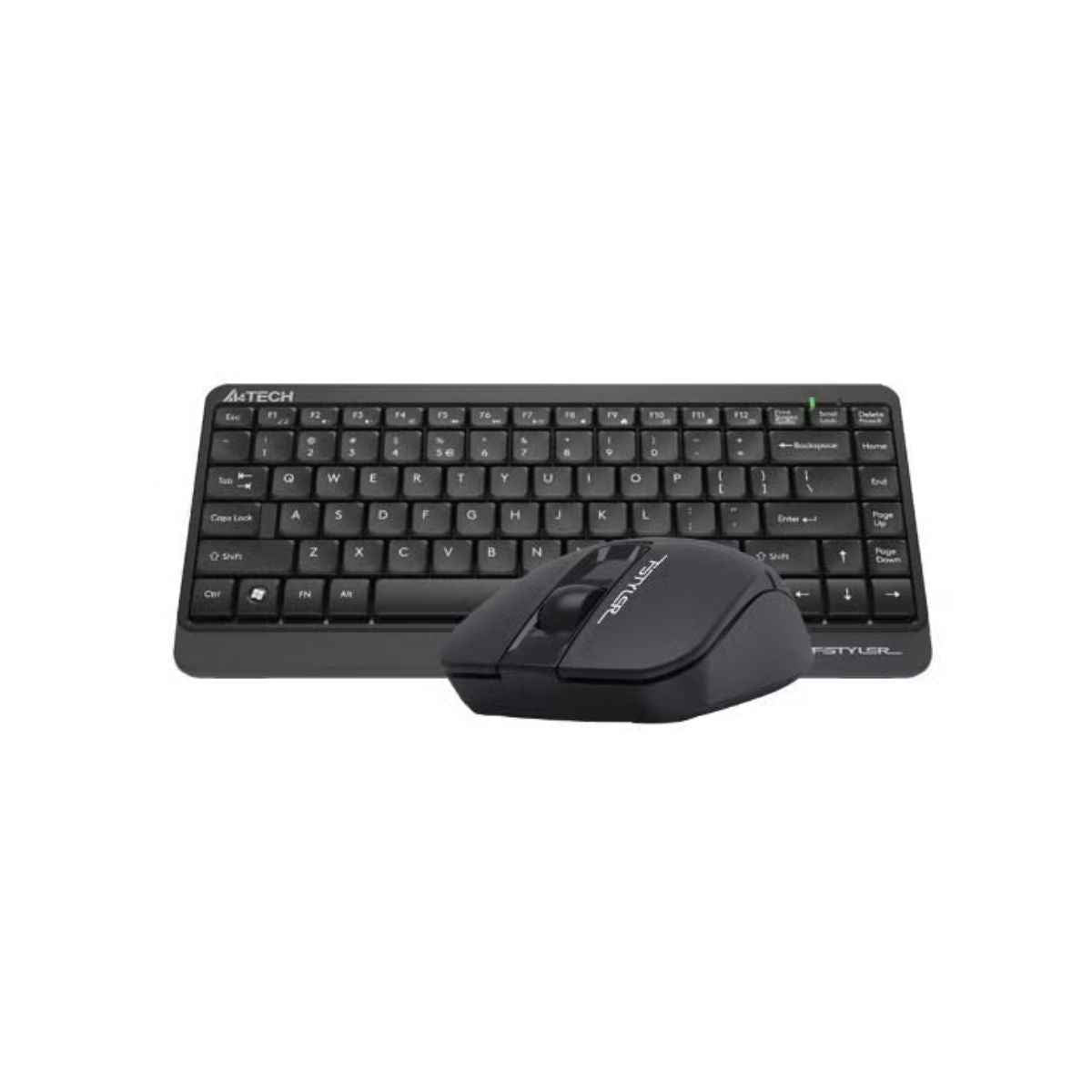 A4Tech Fstyler FG-1112S 2.4G Wireless Keyboard & Mouse Combo – Silent Click, 12 Fn Hotkeys, Black