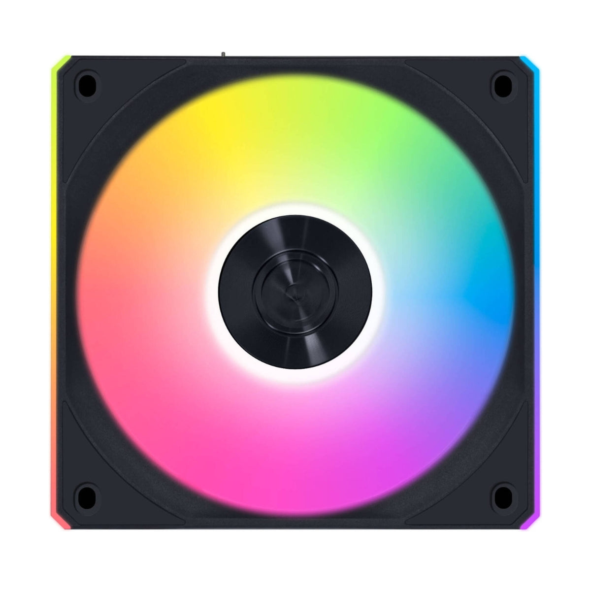Lian-Li UNI FAN CL Wireless Computer Fan – 120mm, 2150 RPM, 77.34 CFM Airflow, FDB Bearing, Pack of 3 | Black / White