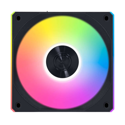 Lian-Li UNI FAN CL Wireless Computer Fan – 120mm, 2150 RPM, 77.34 CFM Airflow, FDB Bearing, Pack of 3 | Black / White