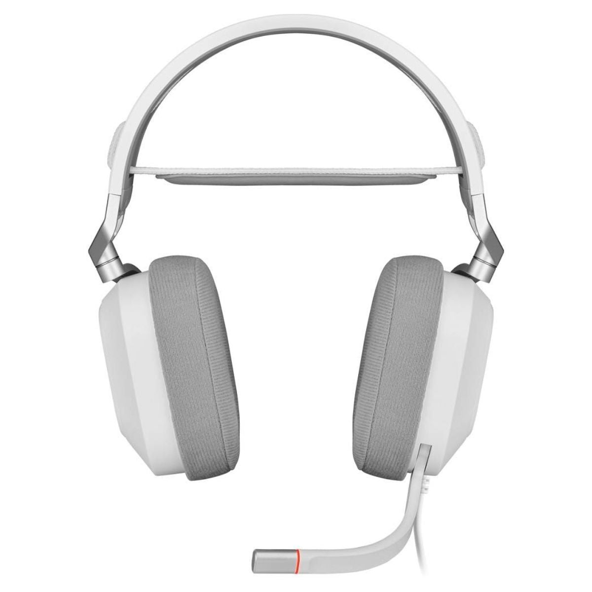 Corsair HS80 RGB USB Wired Gaming Headset | Dolby Audio 7.1 Surround Sound | 50mm Neodymium Drivers | RGB Lighting | Omni-Directional Microphone | White | CA-9011238-NA