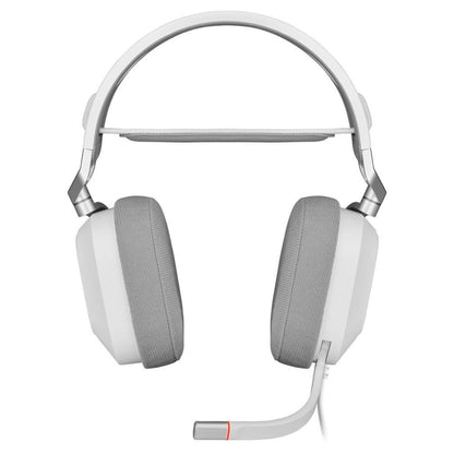 Corsair HS80 RGB USB Wired Gaming Headset | Dolby Audio 7.1 Surround Sound | 50mm Neodymium Drivers | RGB Lighting | Omni-Directional Microphone | White | CA-9011238-NA