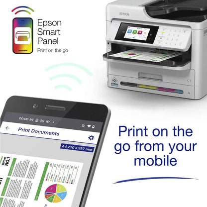 EPSON WorkForce Pro WF-C5890DWF All-in-One Inkjet Printer – Print, Scan, Copy, Fax, 34 ppm, 1200 × 2400 dpi, WiFi, Ethernet, Duplex Printing | C11CK23402BY