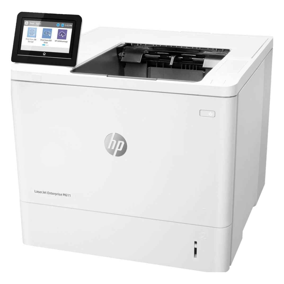 HP M611dn LaserJet Enterprise Monochrome Printer, Up to 65ppm Print Speed, 1200x1200 Dpi Resolution, Auto Duplex Printing, 100 Sheets Multipurpose Feeder, White | 7PS84A