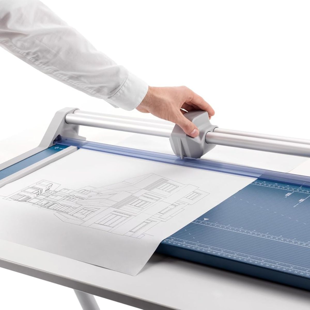 Dahle 554 Professional Rotary Trimmer | 71.1 cm Cut Length | 20 Sheet Capacity | Self-Sharpening | Dual Guide Bar | Automatic Clamp | German Engineered | DHL 00554-15002