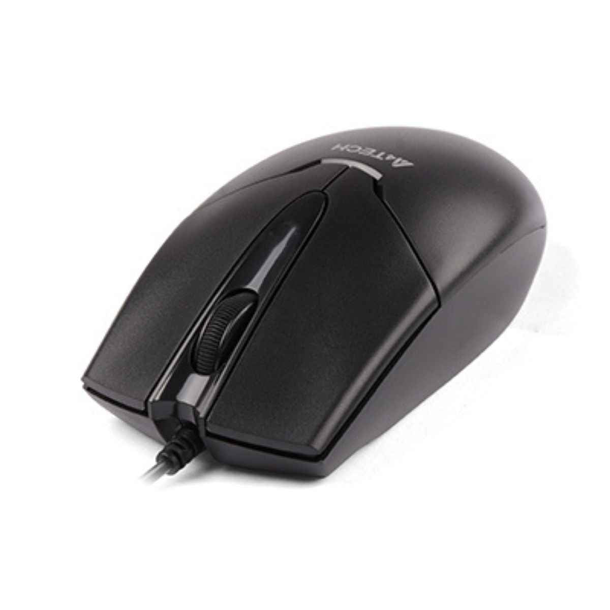 A4Tech OP-550NU Wired Mouse Black – 1200 DPI, USB Optical, 4-Way Scroll