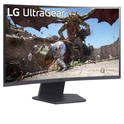 LG UltraGear 27'' QHD 1000R Curved Gaming Monitor, 180Hz Refresh Rate, 1ms Response Time, AMD FreeSync, HDR10, Up to sRGB 99%, 3-side Virtually Borderless Design, Black | 27GS60QC-B