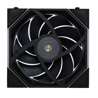 Lian-Li UNI FAN TL 120 Wireless Case Fan – 120mm, 2600 RPM, 90.1 CFM Airflow, FDB Bearing, Single Pack | Black / White