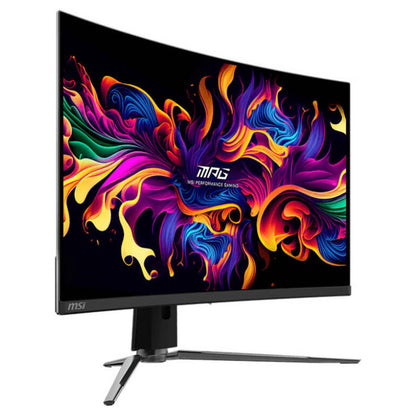 MSI MPG 321CURX QD-OLED Gaming Monitor | 32" 4K UHD QD-OLED Display | 240Hz Refresh Rate | 0.03ms Response Time | G-SYNC Compatible | Black | 9S6-3DD64T-008