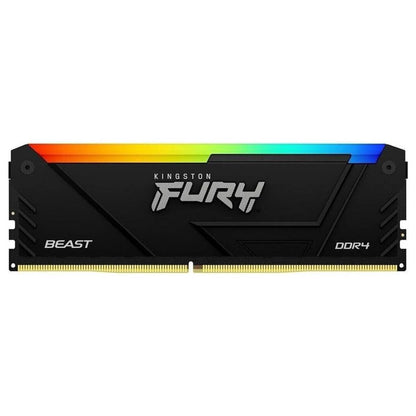 Kingston FURY Beast RGB 32GB DDR4 Desktop RAM Kit | 2×16GB | 3600MT/s | CL18 | RGB Lighting | Intel XMP 2.0 | AMD Ryzen Ready | Black | KF436C18BB2AK2/32 | Open Box