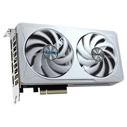 GIGABYTE GeForce RTX 5060 EAGLE OC ICE Graphics Card, 8GB GDDR7, PCIe 5.0, Triple-Fan Cooling, White | GV-N5060EAGLEOC ICE-8GD