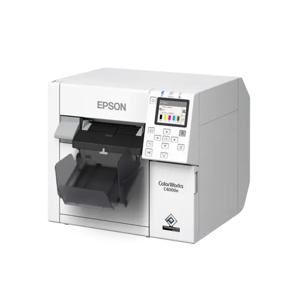 Epson ColorWorks C4000e (BK) Colour Label Printer | 1200 x 1200 DPI | 100 mm/s | USB | Autocutter | C31CK03102BK