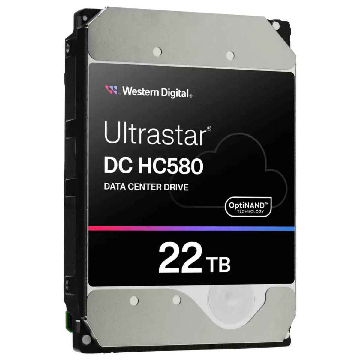 Western Digital Ultrastar DC HC580 Data Center Internal HDD, 22TB Capacity, 3.5" Form Factor, SATA Interface, Up to 291 MB/s Transfer Rate, 7200 RPM, 512MB Cache Size | WUH722422ALE6L4 / 0F62785