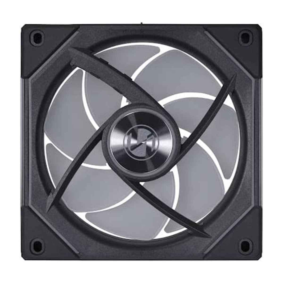 Lian Li SL-Infinity 120 RGB UNI Fan – Infinity Mirror Design, 2100 RPM, 61.3 CFM Airflow, Triple Pack with Controller | Black / White