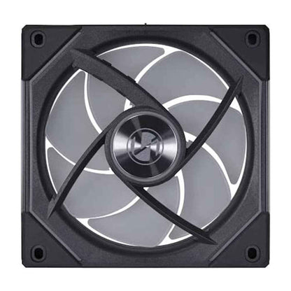 Lian Li SL-Infinity 120 RGB UNI Fan – Infinity Mirror Design, 2100 RPM, 61.3 CFM Airflow, Triple Pack with Controller | Black / White