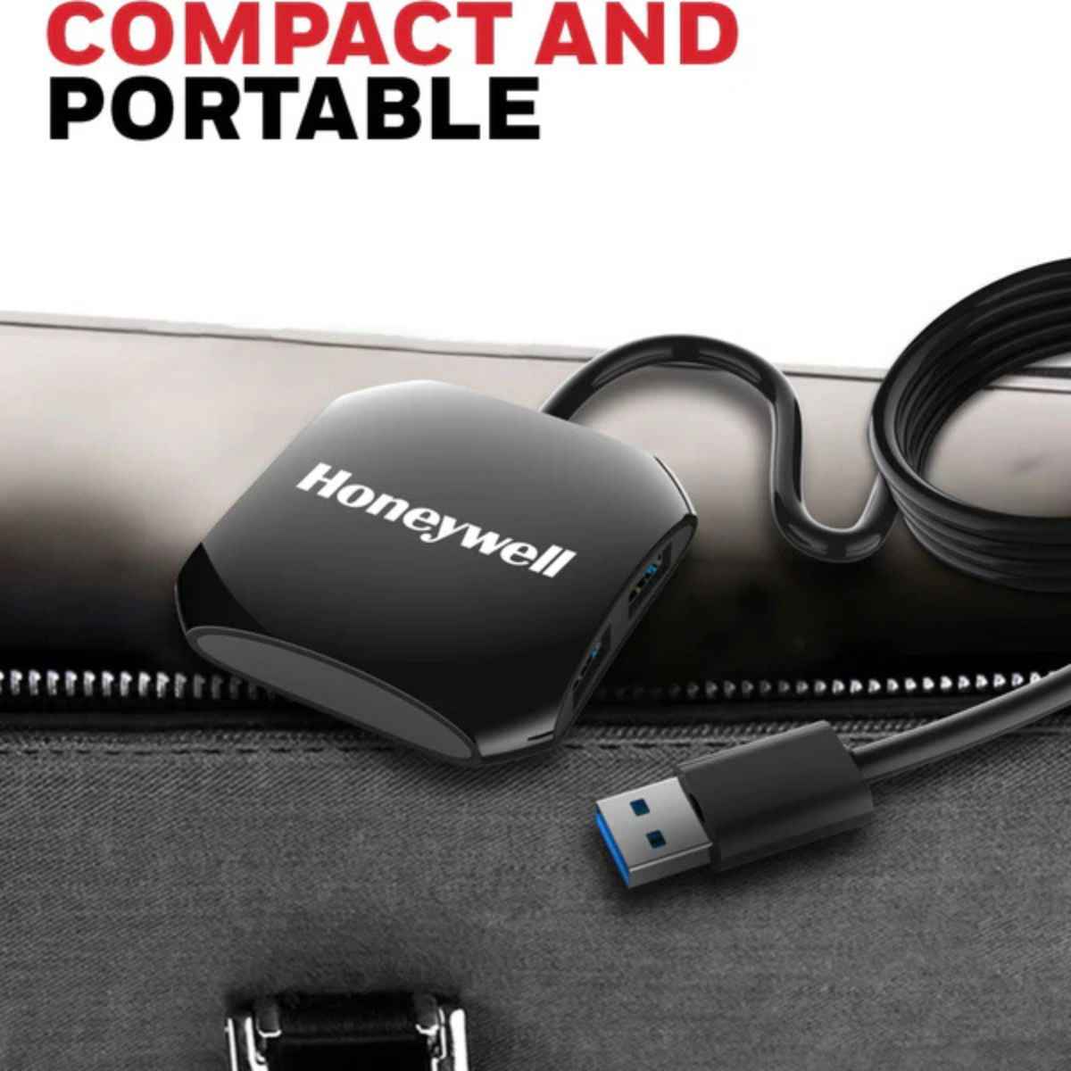 Honeywell Momentum Port 4-1 USB 3.0 Hub,Transmission Speed 5GBPS,Universally Compatible with All USB PC,Laptop, Speaker, Mobile, Pen Drive, Hard Drive, Keyboard Printer