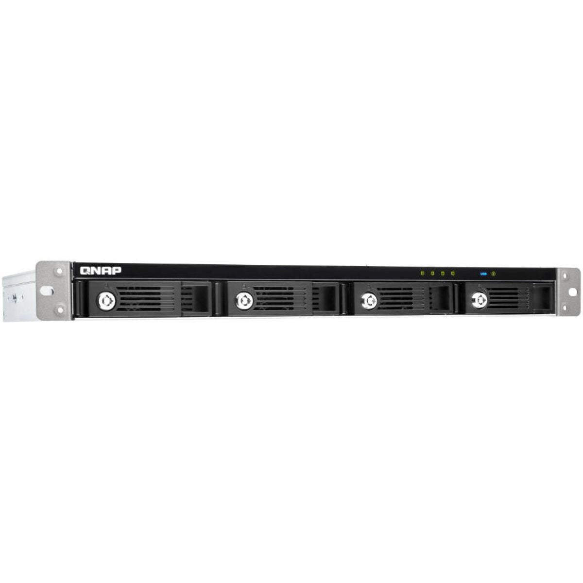 QNAP TR-004U 4-Bay 1U Short-Depth Rackmount RAID Enclosure – USB Type-C, SATA HDD/SSD Expansion