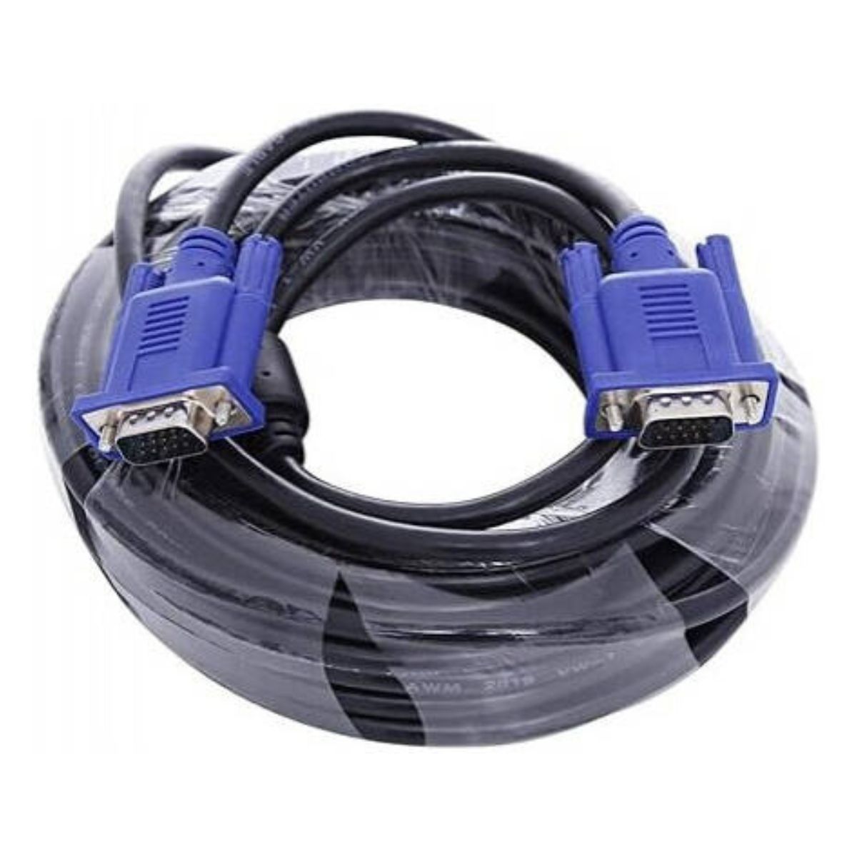 Kongda VGA Cable Extension 30m | Male to Male | CCS Conductor | Nickel-Plated Connectors | Black | VGA30M