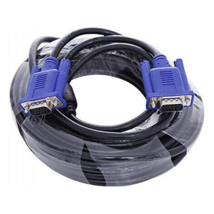 Kongda VGA Cable Extension 30m | Male to Male | CCS Conductor | Nickel-Plated Connectors | Black | VGA30M