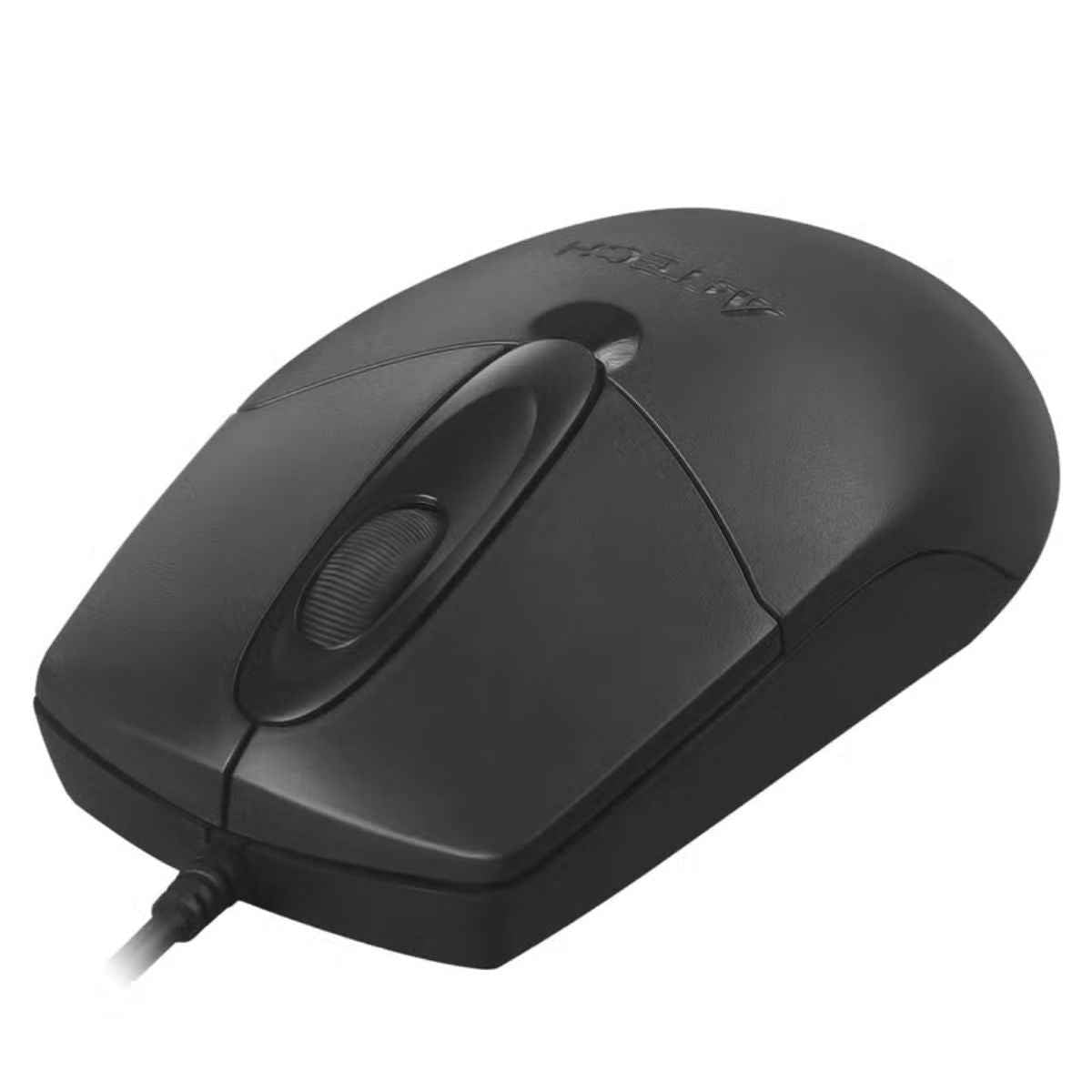 A4Tech OP720S Silent Click Wired Mouse – 1200 DPI, 4-Way Scroll, Dust-Resistant Wheel, Black