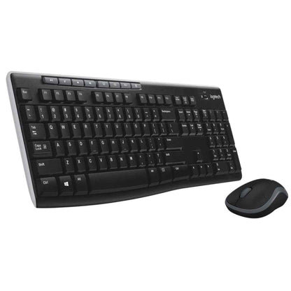 Logitech MK270 Wireless Keyboard & Mouse Combo – Full-Size Keyboard, 2.4GHz, Long Battery Life