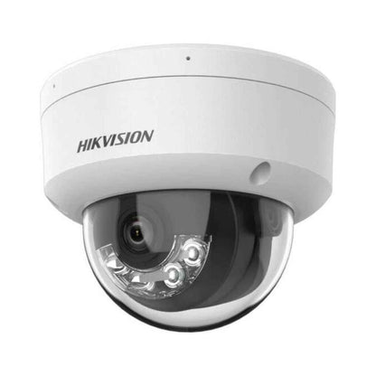 Hikvision DS-2CD1143G2-LIU 4MP Fixed Dome IP Camera with Smart Hybrid Light, 2.8mm Lens, Built-in Microphone &amp; AcuSense AI, IP67 &amp; IK08 Protection