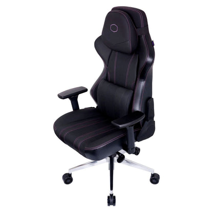 Cooler Master Caliber X2 Gaming Chair | Adjustable Lumbar Support | 180° Recline | Unibody Cold Molded Foam | Steel Frame | 75mm Silent Caster | 4D Armrest | Black