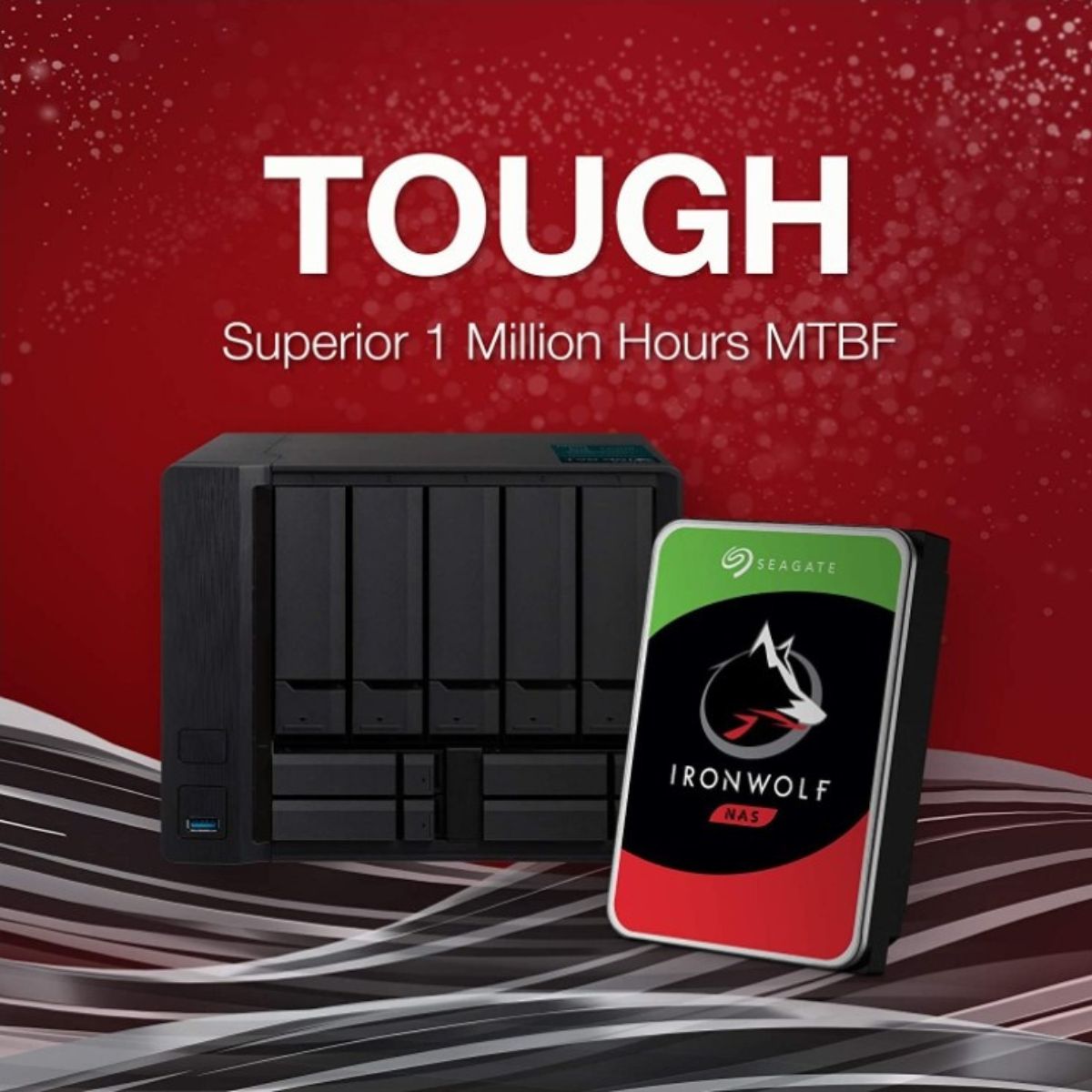 Seagate IronWolf 8TB NAS Hard Drive 7200 RPM 256MB Cache SATA 6.0Gb/s CMR 3.5" Internal HDD for RAID Network Attached Storage | ST8000VN004