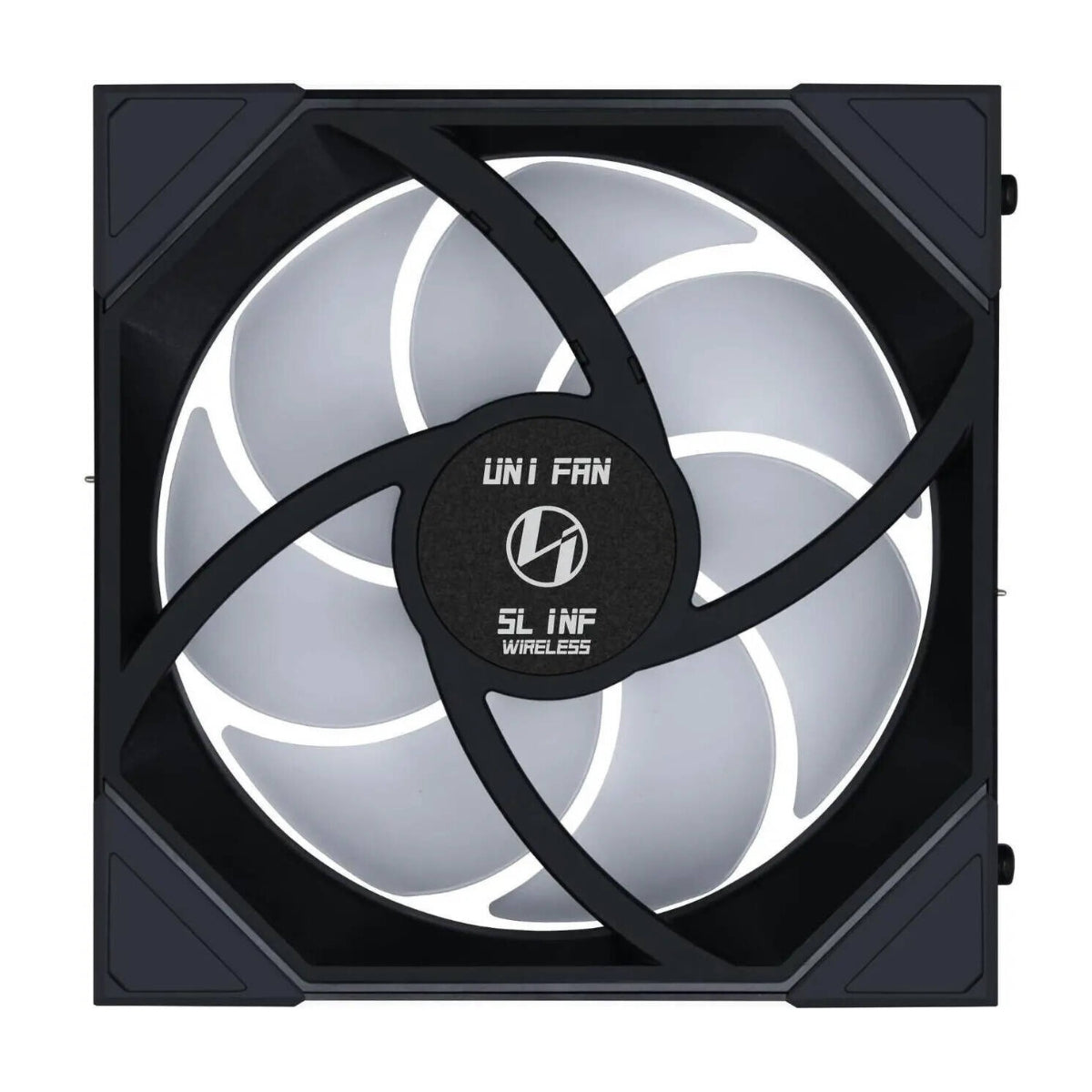 Lian-Li UNI Fan SL-INF Wireless 140mm ARGB PWM Case Fan – Wireless Control, Infinity Mirror ARGB, PWM Cooling | Black / White