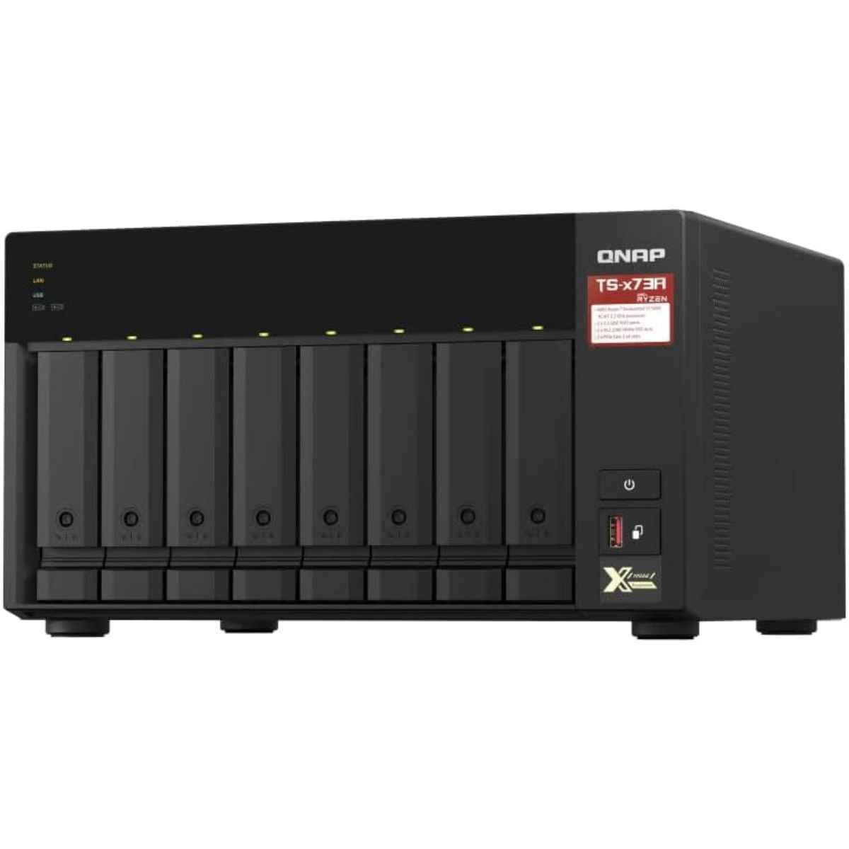 QNAP TS-873A-8G 8-Bay NAS – AMD Ryzen V1500B, 2.5GbE, NVMe, PCIe Expansion | 3 Years Warranty