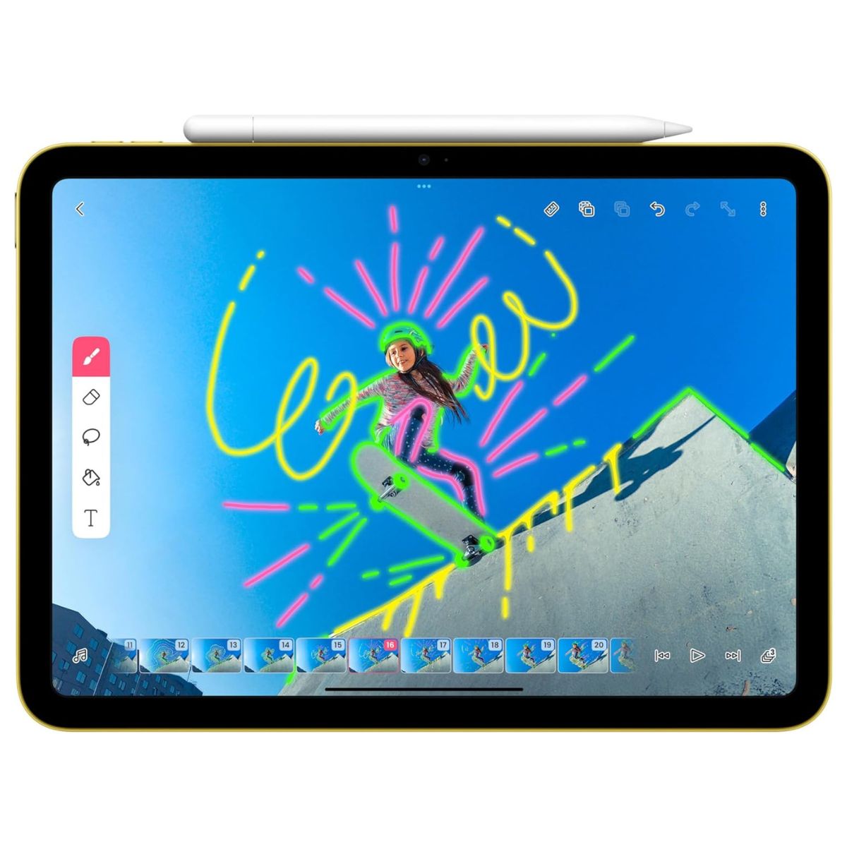 Apple Pencil (USB-C) | Pixel-Perfect Precision | Tilt Sensitivity | Magnetic Attachment | Bluetooth Connectivity | White | MUWA3ZE/A
