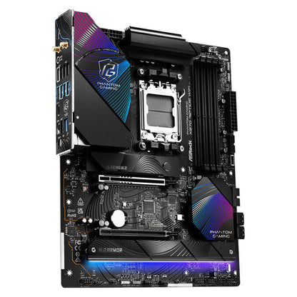ASRock X870 Riptide WiFi AMD AM5 ATX Motherboard, AMD X870 Chipset, 4x DDR5 DIMM Slots, 256GB Max Memory, 1x PCIe 5.0 x16 Slot, 3x M.2 Slots | 90-MXBPP0-A0UAYZ