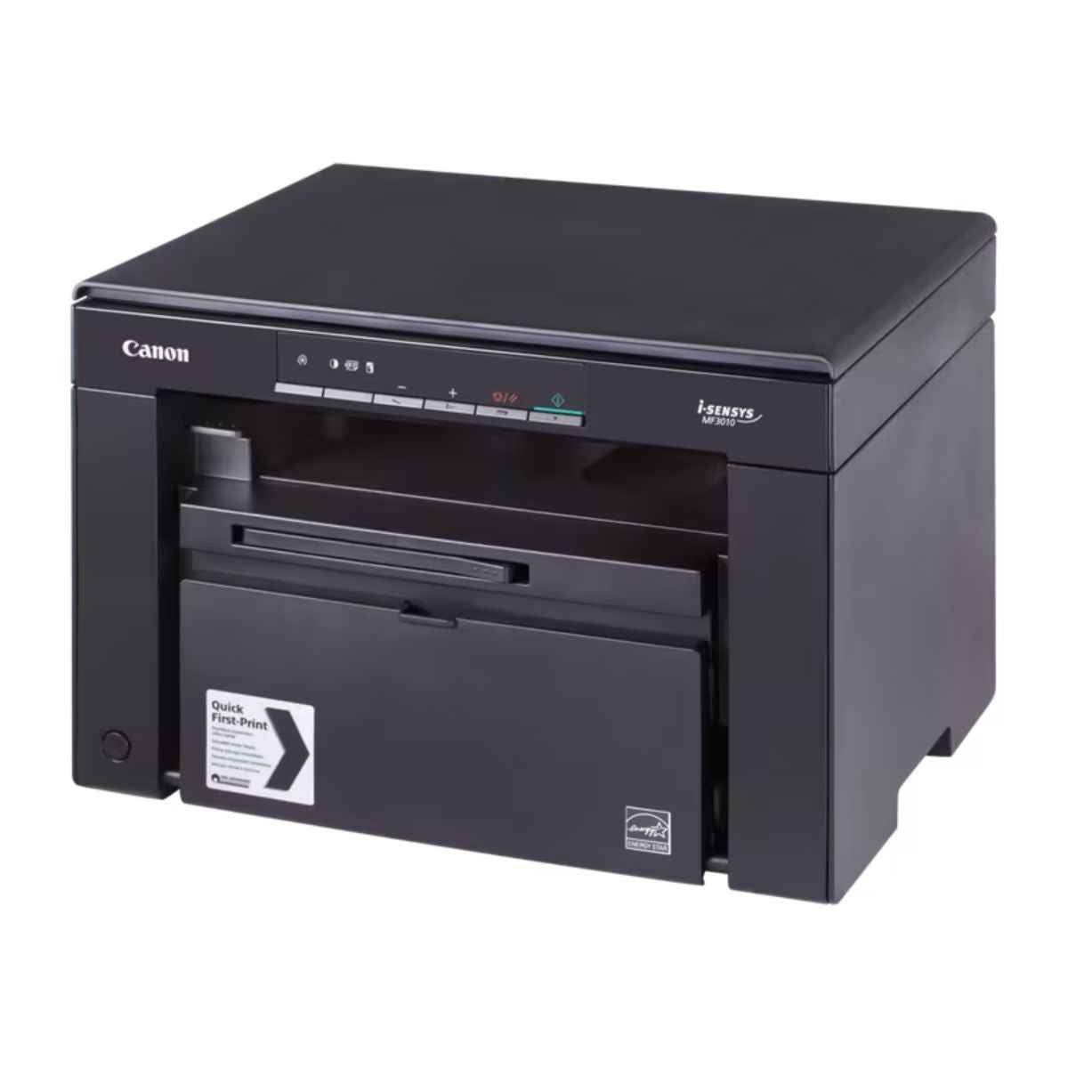Canon Printers Image Class MF3010 Laser Multi-function Printer, Up to 18ppm Print Speed, 600x400 Print Resolution, USB 2.0 Hi-speed Interface, 1 Digit 7 Segment LED Control Panel, Black | 5252B001AA