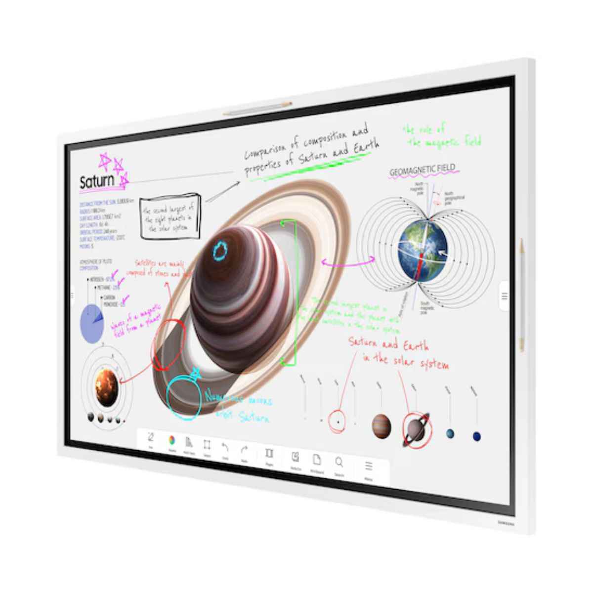 Samsung Flip Pro WM55B 55" 4K Interactive Display – Multi-Touch Smart Collaboration Board, Tizen OS, LH55WMBWBGCXUE