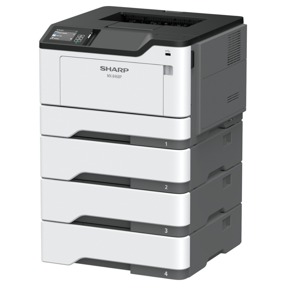 Sharp MX-B468P A4 Monochrome Printer – 44ppm, 1200 x 1200 dpi, Automatic Duplex, Expandable Paper Capacity