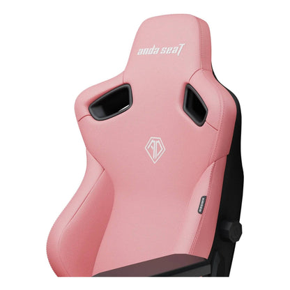 AndaSeat Kaiser 3 Series Premium Gaming Chair, Premium PVC Leather, Large, Heavy-Duty Aluminum Wheel Base, Class-4 Gas Piston, 5MM PU Covered Wheels | Creamy Pink