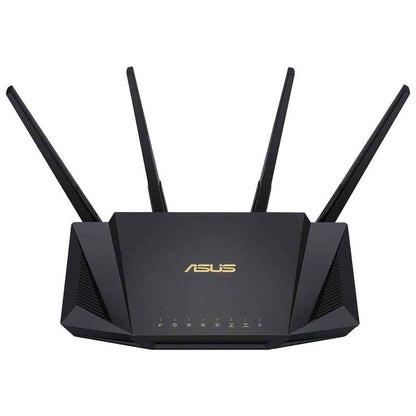 Asus RT-AX58U V2 AX3000 Dual Band Mesh WiFi 6 Gigabit Router, Up to 2402 Mbps Data Rate, Mobile Tethering, MU-MIMO & OFDMA Technology, Parental Control, Adaptive QoS, Black | 90IG06Q0-MU9B00