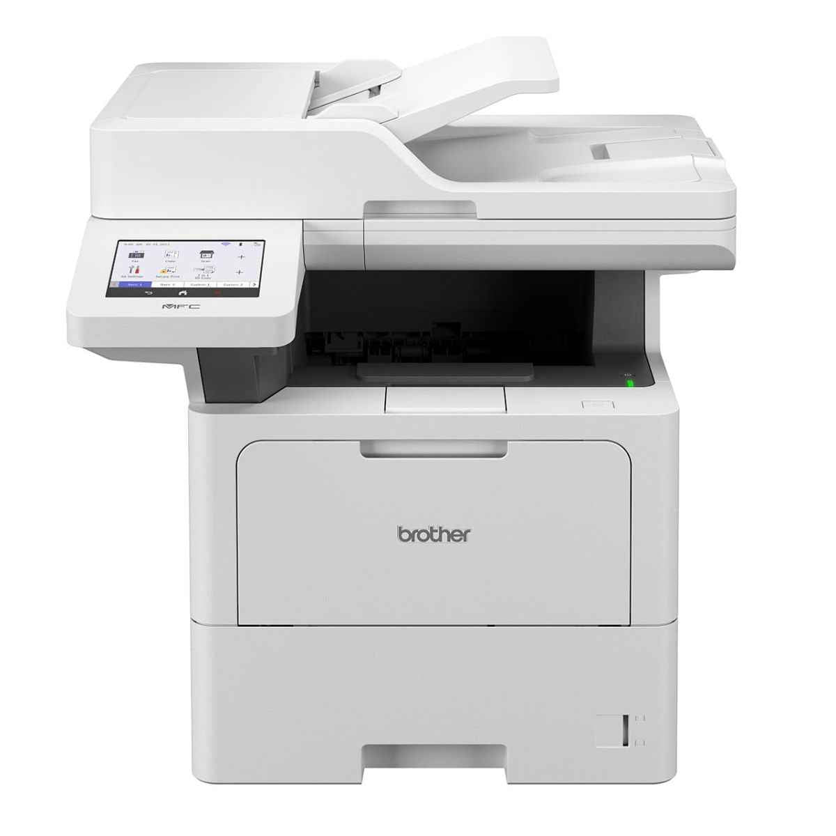 Brother MFC-L6710DW Mono Laser Printer, Print, Scan, Copy, Fax, Up to 50/52 ppm Print Speed, Up to 1200 x 1200 dpi Resolution, 5.0" Colour Touch LCD Display, Wireless Connectivity, White | MFC-L6710DW Category: Stationery Supplies