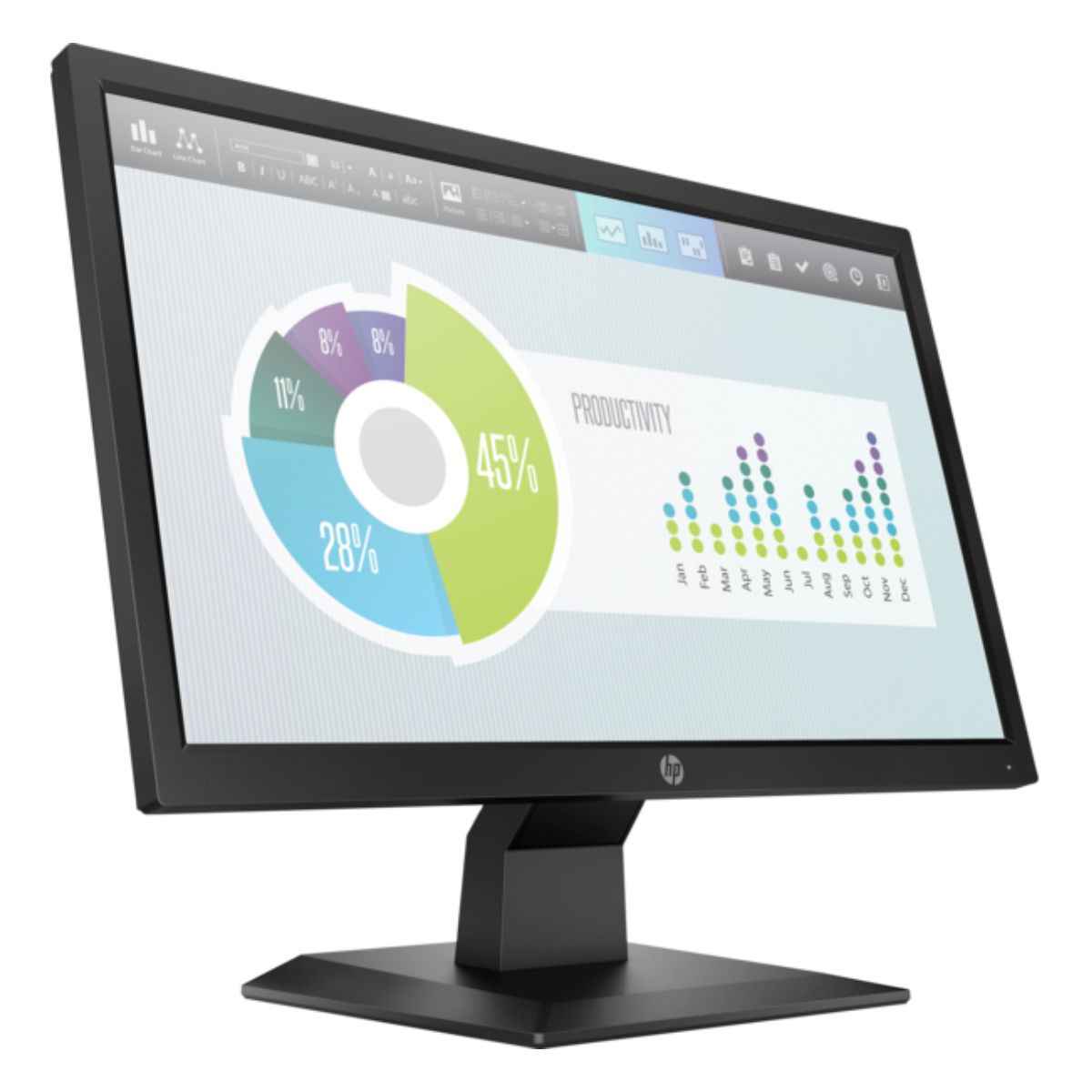 HP P204v Business Monitor – 19.5″ HD+ Anti-Glare Display, 5ms Response Time, HDMI &amp; VGA | 5RD66AS#ABV