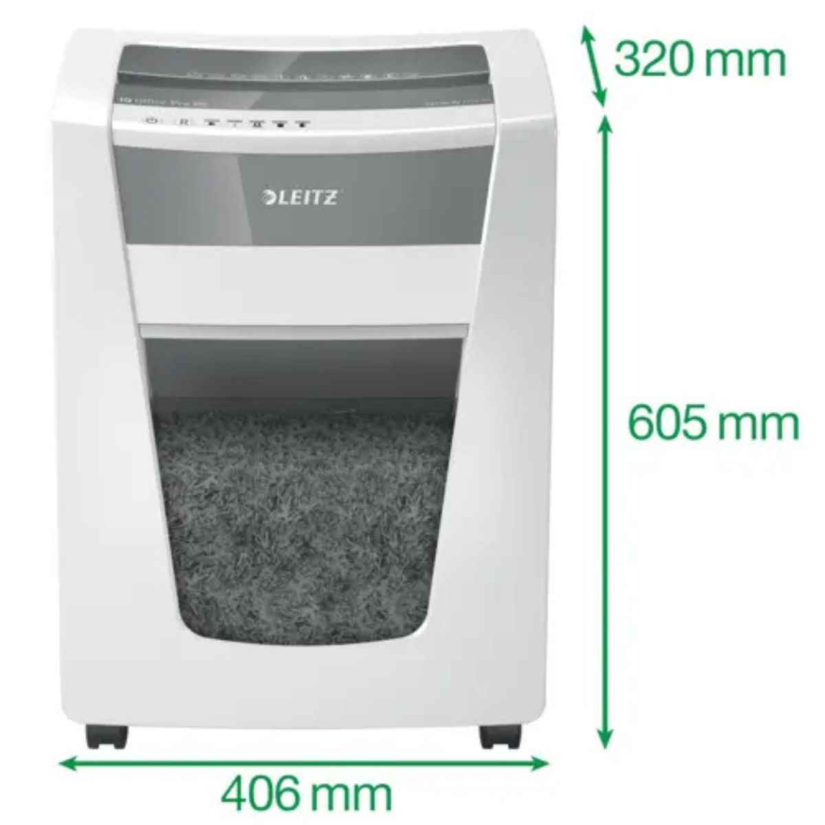 Leitz IQ Office Paper Shredder Pro P5 – 5 Sheets, Micro Cut, High Security, Compact Design | LE8010-00