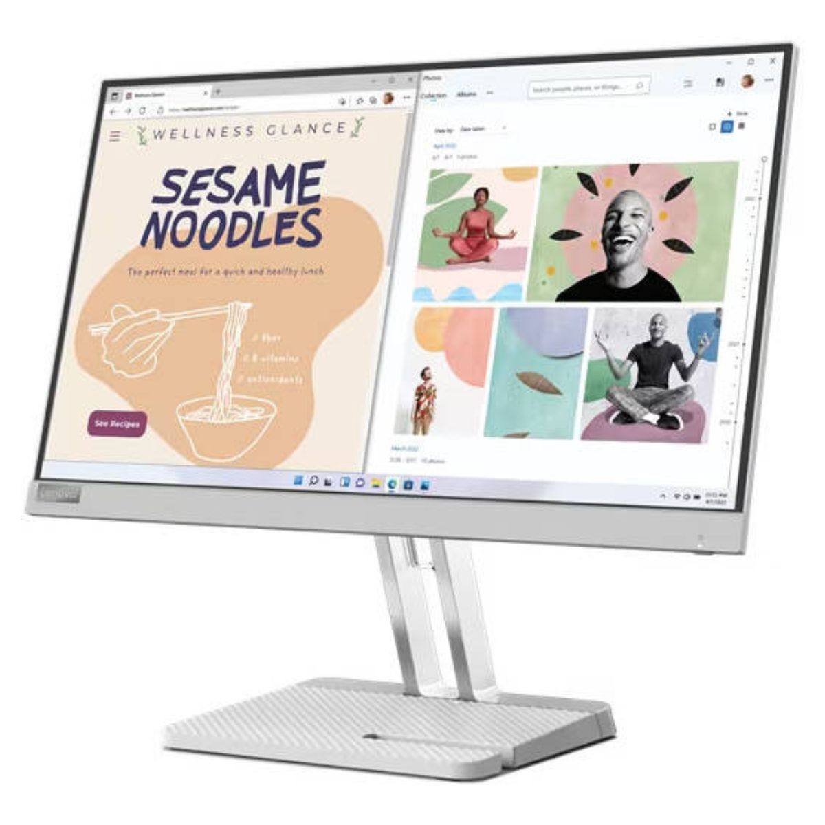 Lenovo L22e-40 Monitor – 21.5″ FHD VA Display, 75Hz, 4ms, AMD FreeSync, VESA Mount