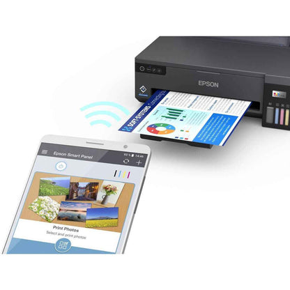 Epson L11050 Printer, Up to 15 IPM Print Speed, Wi-Fi Direct, High Yield Ink Bottles, Epson Connect, Integrated Front Facing Ink Tank System, Bi-Directional Printing, Black | C11CK39403DA