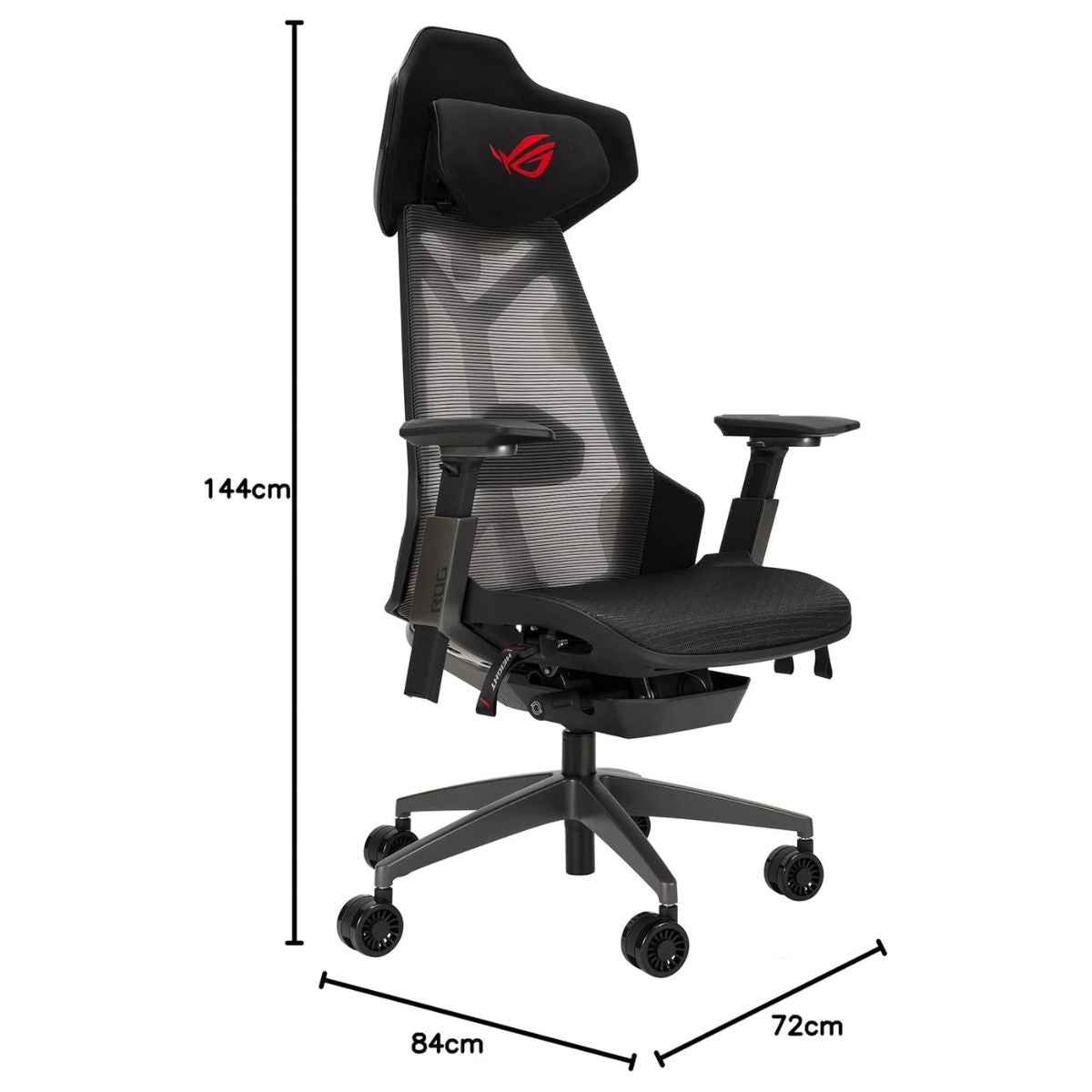 Asus ROG Destrier Ergo Gaming Chair – Exoskeletal Design, Mesh Comfort, Aluminum Frame