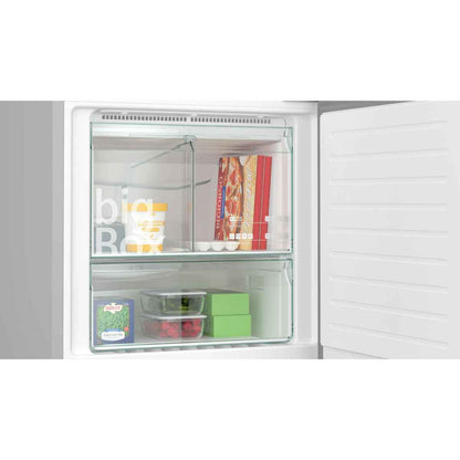 Siemens iQ300 530L Free-Standing Bottom Freezer Refrigerator – Inox-Look (Model KG55NVLE0M)