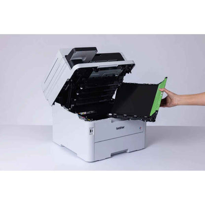 Brother MFC-L3760CDW Color Laser Printer, Print, Scan, Copy, Fax, Up to 26/27 ppm Print Speed, Up to 600 x 600 dpi Resolution, 3.5" Color Touch LCD Display, White