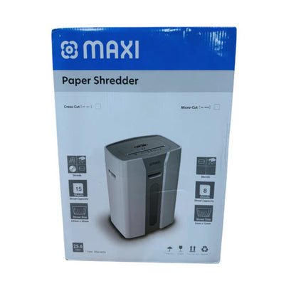 Maxi Cross Cut Shredder 150C 15 Sheets, Cross cut to shred paper, pins, cards, cds, staples