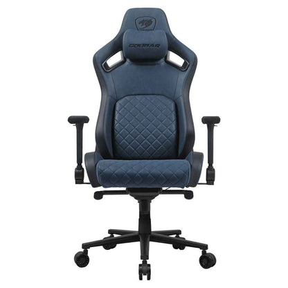 Cougar Defensor S Gaming Chair | PushBack Advanced Lumbar Support | 4D Folding Armrests | Leather-Like Fabric Surface | Adjustable Ergonomic Design | Class 4 Gas Lift Cylinder