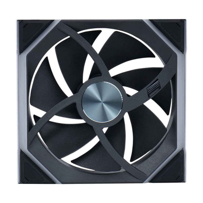 Lian-Li UNI FAN SL Wireless 120mm Case Fan – 2000 RPM, 64.05 CFM Airflow, Fluid Dynamic Bearing, Single Pack | Black / White
