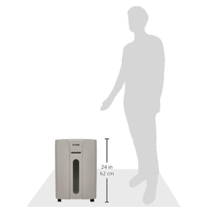 Maxi Micro Cut Shredder MX-DM800M – High Security Micro-Cut, 8-Sheet Capacity, 2×12mm Shred Size, 15L Bin, P-5 Security Level, Black/Grey